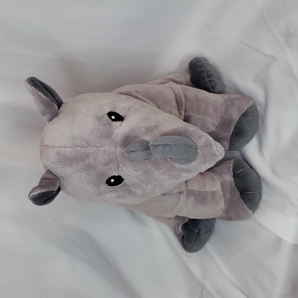 Rhino KOHLS Cares Plush grey horned rhinoceros  great condition